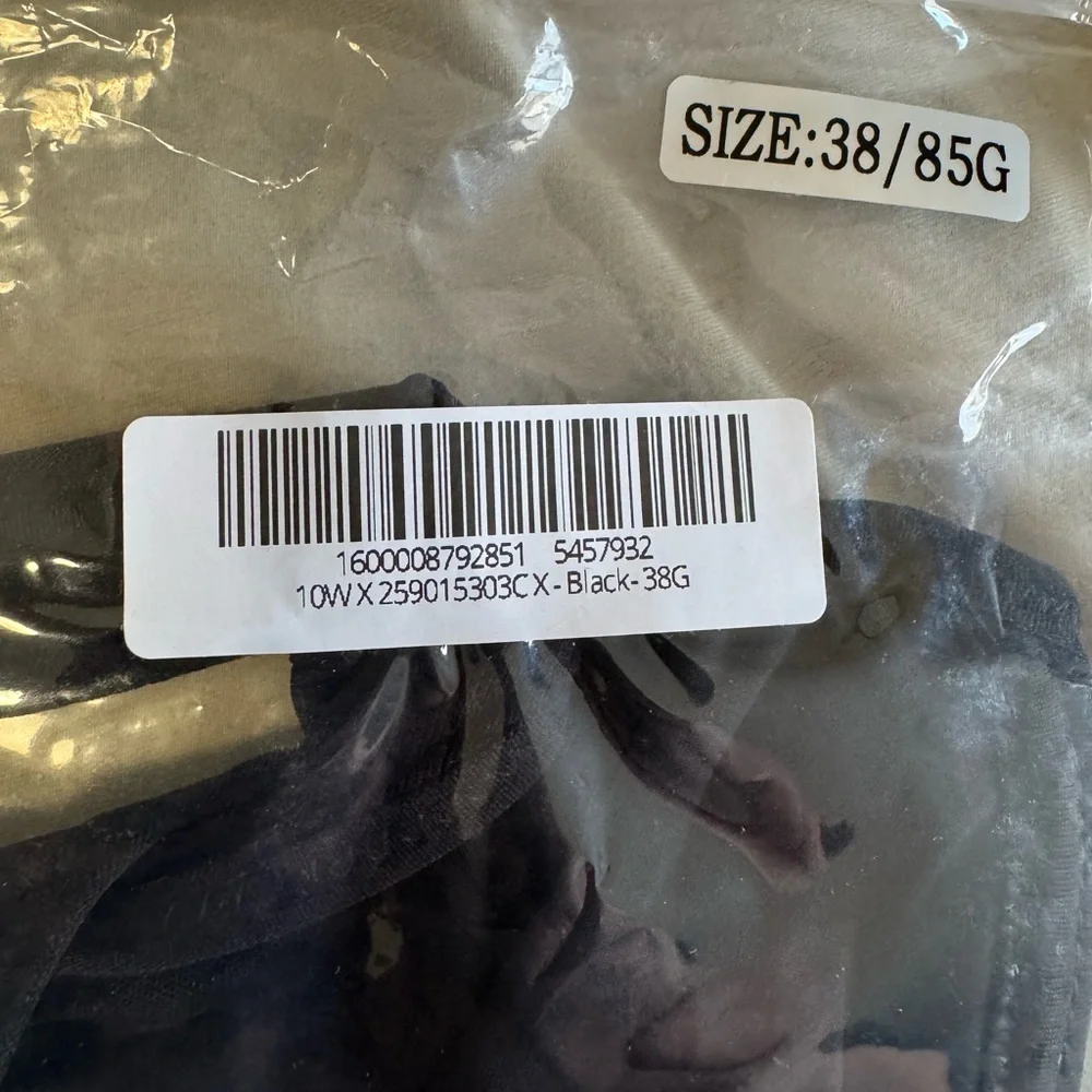 SCULPTD Cooling Full Coverage Minimizer Bra Size 38G Black - Picture 3 of 4